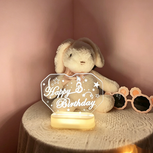 Marco de Fotos Musical Acrílico Personalizado YUN JI, Pantalla LED Retroiluminada con Código de Canción Personalizado, Estilo Contemporáneo, Fácil Montaje - Product Image 1