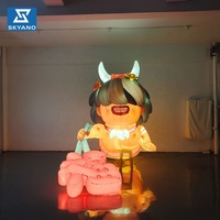 Modèle de personnage gonflable de dessin animé personnalisé pour la décoration d'événements commerciaux