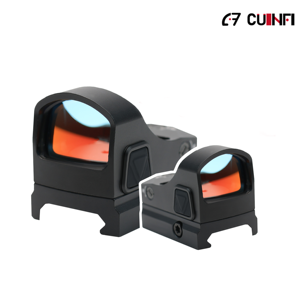 Cuinfi 1x24x17 Viseur point <span class=keywords><strong>rouge</strong></span> ouvert en alliage d'aluminium, entièrement multi-couches, décompression oculaire illimitée, étanche IPX7, antichoc, point circulaire - Product Image 1