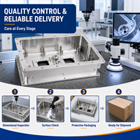 Boîtier en aluminium usiné CNC 5 axes sur mesure AS9100 pour semi-conducteurs