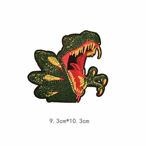 Wholesale Custom Iron on Embroidery Jurassic Era Dinosaur Patches for Cloth - Product Image 6