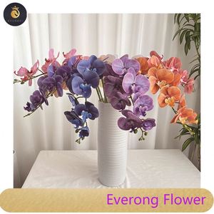 Meilleur vendeur 9 têtes 3D Français phalaenopsis Fleur Artificielle - Product Image 1