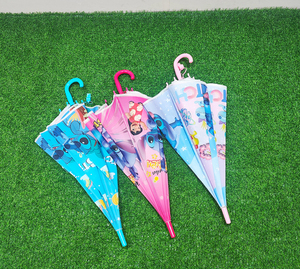 <span class=keywords><strong>Parapluie</strong></span> droit imperméable pour enfants de dessin animé à point ouvert semi-automatique mignon bon marché de fournisseur d'usine pour les jours de pluie d'enfants - Product Image 5