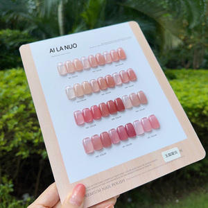AILANUO 15ml con el logotipo más nuevo ámbar Jelly Color desnudo Gel esmalte fabricante vegano inodoro personalizado transparente Gel esmalte de uñas - Product Image 2