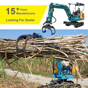 Mini Cuchara Hidráulica de 1.5-3.5 Toneladas de Alta Resistencia para Excavadora con Garra Giratoria para Madera y Troncos - Product Image 1