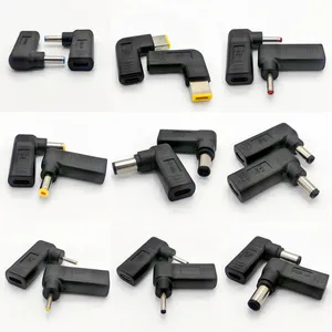 Conector USB tipo C a DC, convertidor de potencia de carga PD, macho/hembra, 1,1, 2, 3, 4, 5, 6, 7, 8, 9 MM