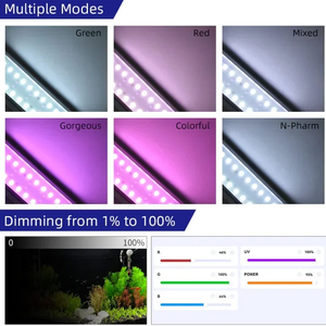 Lumière <span class=keywords><strong>LED</strong></span> pour <span class=keywords><strong>aquarium</strong></span> Week Aqua M Pro-K Series, spectre complet pour aquariums de 30 à 50 cm, contrôlée par application, idéale pour les <span class=keywords><strong>nano</strong></span>-aquariums plantés - Product Image 4