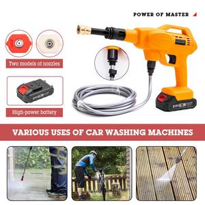 Pistola de Agua Eléctrica Portátil de Alta Presión, Lavadora de Autos con Batería de Litio y Bomba de Agua Inalámbrica, Suministros para el Hogar, CE - Product Image 2
