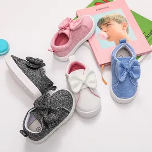 Babys Turnschuhe für Mädchen und Jungen Bogen knoten Set Fuß Baby Kleinkind Schuhe