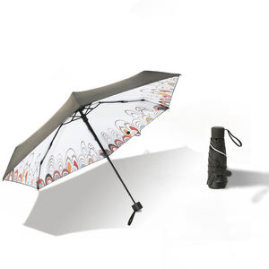 DD1298 ombrelli portatili con stampa <span class=keywords><strong>sotto</strong></span> il baldacchino protezione UV protezione solare <span class=keywords><strong>pioggia</strong></span> parasole in vinile stampa all'interno dell'ombrello - Product Image 5