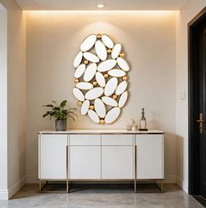 Specchio da <span class=keywords><strong>Ingresso</strong></span> Moderno e Semplice, Specchio Combinato per Corridoio, Specchio Decorativo - Product Image 1