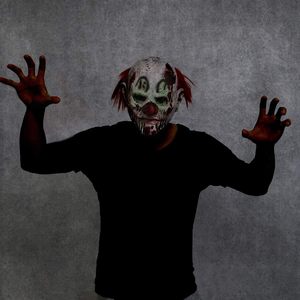 Maschera da Diavolo per Costume di Halloween, Maschera da Clown Spaventoso in Lattice per Cosplay, Maschera da Clown con Viso <span class=keywords><strong>Horror</strong></span> - Product Image 6