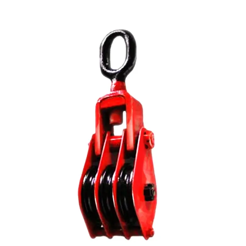 High quality American European type CE Heavy duty snatch pulley block crane lifting block and tackle pulley with hook