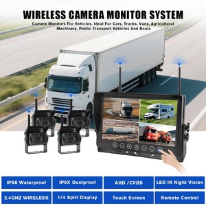 Monitor Táctil Inalámbrico <span class=keywords><strong>de</strong></span> 9 Pulgadas con Visión Nocturna Starlight, Sistema <span class=keywords><strong>de</strong></span> Cámara <span class=keywords><strong>de</strong></span> 360° para Automóvil, DVR para Vehículo, Cámara <span class=keywords><strong>de</strong></span> Visión Trasera para Camión, Monitoreo del Conductor - Product Image 3