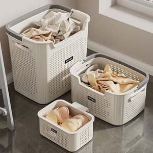 Laundry Baskets Rectangle Durable Clothing Organizer Storage Bins For Home Bathroom Travel Use - Product Image 1