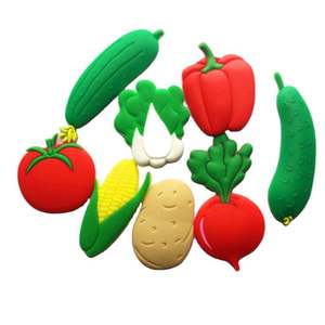 Aimants de réfrigérateur en PVC souple avec votre propre logo, aimants de réfrigérateur en forme de légumes, souvenirs - Product Image 1