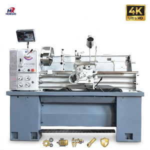 Banco de trabajo HongXi para <span class=keywords><strong>torno</strong></span> horizontal tipo CQ6236, máquina pequeña/mini/de servicio medio de 220V, 4 portaherramientas, velocidad del husillo 70-2000 RPM - Product Image 2
