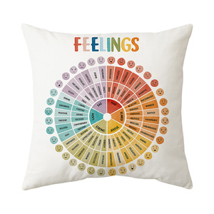 Fodere per cuscini con stampa lettere arcobaleno, morbide fodere in peluche per decorazioni divano casa, regalo transfrontaliero <span class=keywords><strong>Temu</strong></span> - Product Image 4