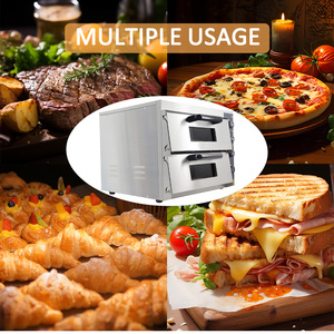 Horno de <span class=keywords><strong>Pizza</strong></span> Eléctrico de Doble Cámara para Panadería, Pastelería y Restaurantes, Equipo Industrial Comercial Más Vendido - Product Image 6