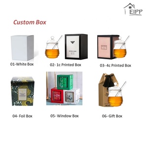 EIPP - Tarro de Miel de Vidrio, Nuevo y en Oferta, Mini Tarros de Miel, Tarro de Miel de Vidrio con Tapa Personalizada Única, Caja para Decoración del Hogar - Product Image 4