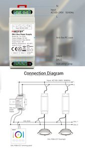 Alimentation électrique DALI Miboxer pour LED avec protection contre les courts-circuits et les basses tensions DL-POW1 - Product Image 6