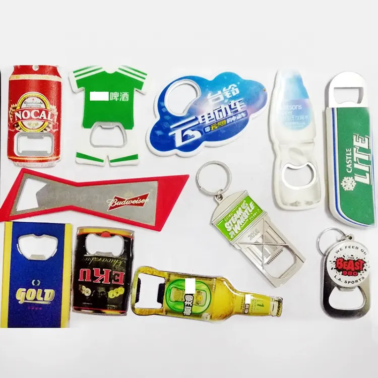 Trung Quốc Nhà máy trực tiếp thép không gỉ kim loại Bar Beer Bottle Opener biểu tượng tùy chỉnh hình dạng cho đám cưới bán hàng trực tiếp