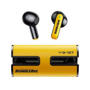 איכות טובה TF-T02 earbud עסקים מגניב אוזניות משחקים סגנון מכני אלחוטי אוזניות סגנון אוזניות