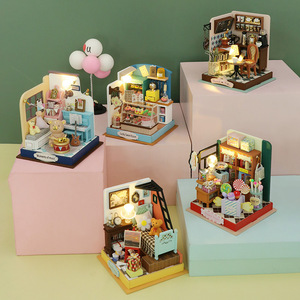 Tujian Wooden DIY <b>Mini</b> House Assembly Kit Creative Toy Gift Ornament For Youth - Product Image 5