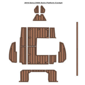 Plancher en teck moderne EVA Selva D500 2016 pour yachts, navires marins, extérieur, installation par clic, article très vendu sur eBay et AliExpress - Product Image 3