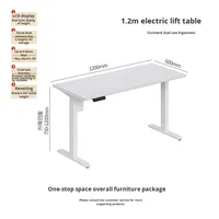 Mobilier de direction réglable électrique au design moderne Bureau à domicile Bureau d'ordinateur pour travail debout