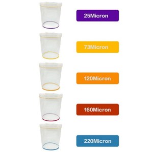Коммерческий класс, безопасный для пищевых продуктов, сертифицированный многоразовый 120 160 190, 220 микрон, весь сетчатый фильтр, травяной экстракционный пузырьковый хэш-мешок - Product Image 1