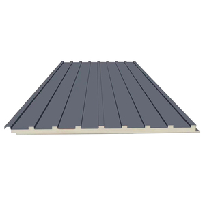Cool Room Rock Wool PU <span class=keywords><strong>Techo</strong></span> Sandwich Panel de pared <span class=keywords><strong>Aislamiento</strong></span> térmico para construcción y granja - Product Image 4