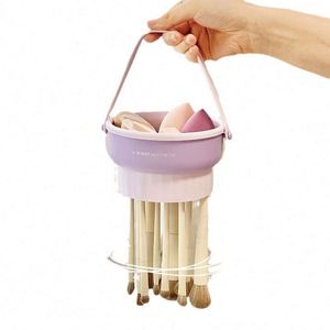 Silicone Makeup Cleaning Brush Scrubber Bowl Foldable Brush Cleaning Pad Portable Washing Tool Cosmetic Brush <b>Cleaner</b> - Product Image 1