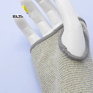 <span class=keywords><strong>Dplus</strong></span> Manche grise résistante aux coupures Protection des bras en fibre tricotée résistante aux coupures - Product Image 3