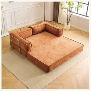 Canapé-lit intégré double usage pour salon, maison de location, canapé compressé, canapé pliable inclinable pour pause déjeuner - Product Image 2