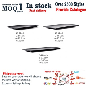 Di alta qualità di stoviglie 10/13/14 pollici nero opaco giapponese sushi piatto di ceramica <span class=keywords><strong>set</strong></span> di 3 cibo/serpente/sushi/piatto torta per il ristorante - Product Image 6