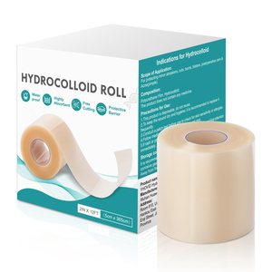 Vendajes autoadhesivos para dolor de cama altamente absorbentes, rollo de hidrocoloide estéril e impermeable para el cuidado de heridas, ampollas para quemaduras, acné - Product Image 1