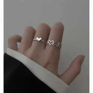 Vendita calda di tendenza gotico coppia anelli di moda regolabile con farfalla e sole intarsio 18K placcatura per uomini e ragazze gioielli - Product Image 2