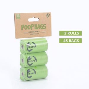 Sacs à déjections canines écologiques personnalisés de Chine, 3 rouleaux, portables, résistants, biodégradables, compostables, sacs à déchets pour animaux de compagnie - Product Image 1