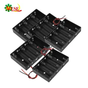 Boîtier plastique pour batterie Rechargeable, 1 pièce, 9V, 6 x, AA, avec fils de plomb, 6 cellules AAA