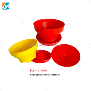 Ingrosso ZZ LM109 giorno vecchio pollo secchio di plastica automatico pollame Turbo pulcino alimentatore con coperchio - Product Image 5