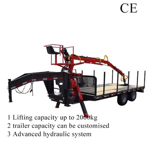 Camión Tractor <span class=keywords><strong>con</strong></span> Remolque <span class=keywords><strong>Forestal</strong></span> para Troncos, <span class=keywords><strong>con</strong></span> Grúa Hidráulica y Garra - Product Image 1