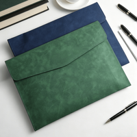 Carpeta de Cuero para Documentos A4, Bolsa de Archivo Portátil y Maletín con Portadocumentos para Oficina y Uso Profesional