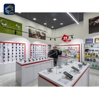 Comptoir d'Exposition en Verre Trempé Durable et Haut de Gamme pour Magasin de Téléphonie Mobile - Vitrine d'Expérience pour Appareils