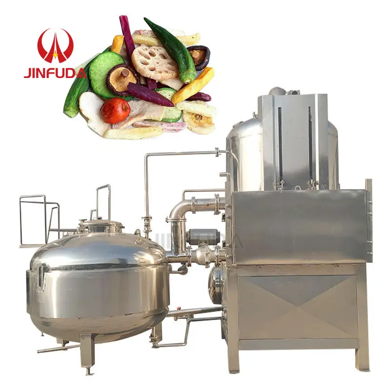Automatic excellent manufacturer selling vacuum fryer 100 l lpg gas vacuum fryer for crispy jackfruit chip sell like hot cakes
