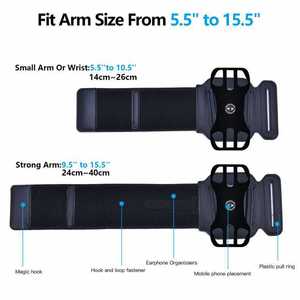 Direct Factory Supply Sports Armband Fashionable Silicone Arm Sleeve Detachable Wrist Bag Fitness <b>Running</b> Jogging Arm Bag Pouch - Product Image 5