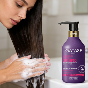 GATASE แชมพูลาเวนเดอร์และโรส ไฮเดรตติ้ง สำหรับ<span class=keywords><strong>ผม</strong></span>แห้งเสีย สูตรบำรุงและเพิ่มความชุ่มชื้นเพื่อทำความสะอาดและบำรุงผมที่เปราะบาง - Product Image 4