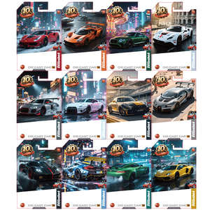 سيارة رياضية صغيرة جديدة من سلسلة HOTMOKA Chariot مصنوعة من السبائك بمقياس 1:48 سيارة سباق معدنية تعمل بالتحكم بالقوة للأولاد من سن 4-6 سنوات - Product Image 6