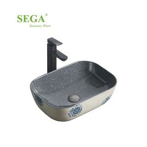 Comptoir <span class=keywords><strong>noir</strong></span> mat en céramique bassin d'art dessus de table art lavabo à la <span class=keywords><strong>main</strong></span> en céramique art vanité bassin - Product Image 3