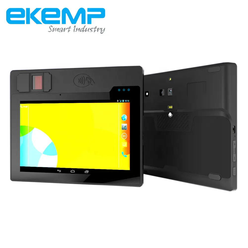 Kompaktes mobiles Registrierung terminal Biometrischer Tablet-PC Android-Finger abdrucks canner